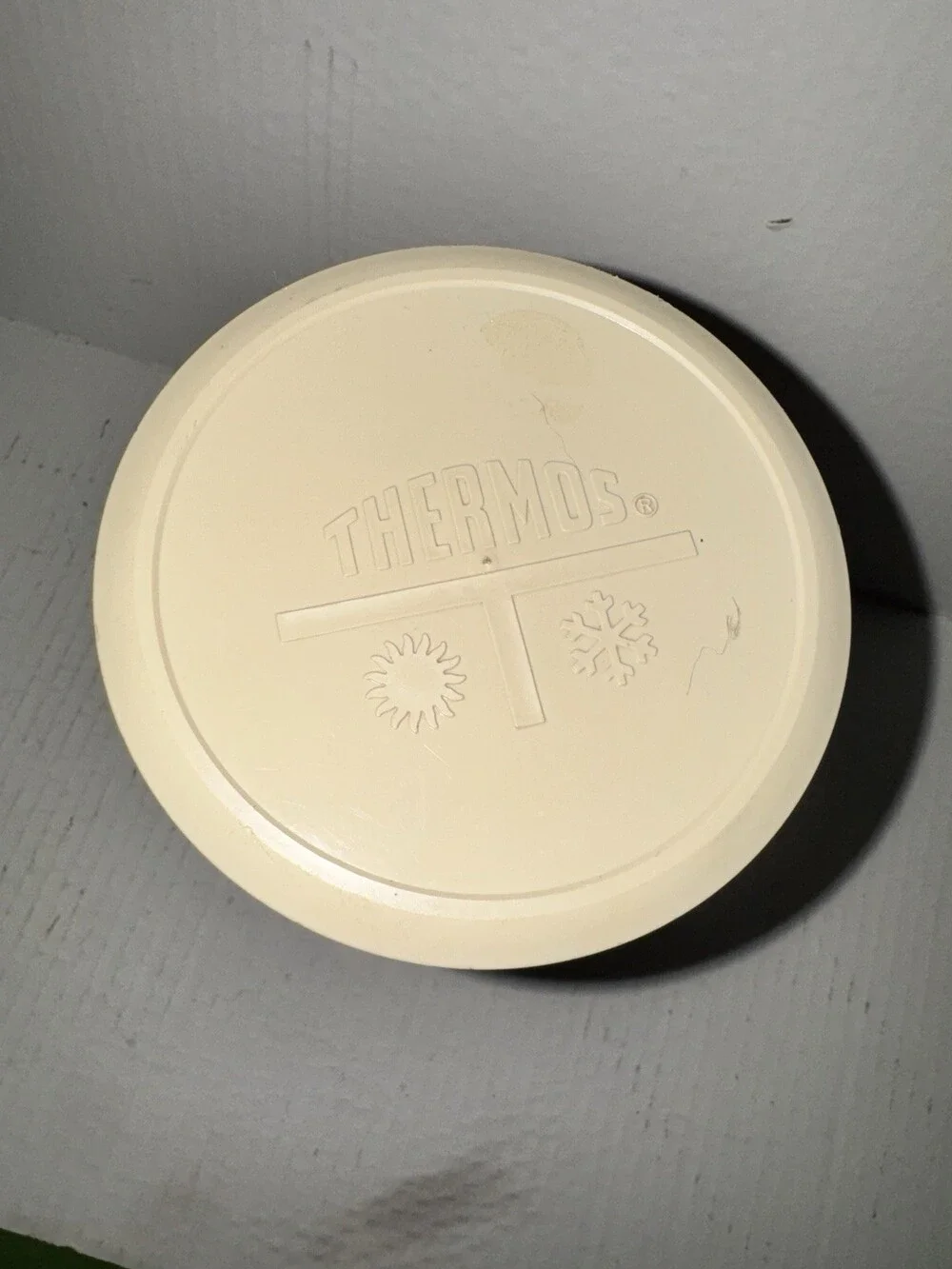 Vintage 1971 King-Seeley Thermos #7063 - Orange Brown Tan 10 oz. Hot/Cold